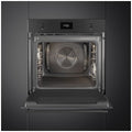 Smeg 60cm Classic Pyrolytic Built-In Oven - 78L Gross, Matte Black, Ten Functions - SOPA6301TN