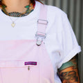 Green Hip All Women Overalls Pink Size 20 Cotton Drill Bib & Brace
