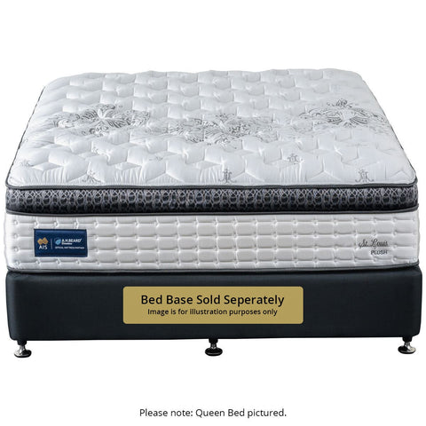 A.H. Beard Domino St Louis Plush King Single Mattress - Talalay, 5 Zone VRS Coils - DOSTLPMLWS