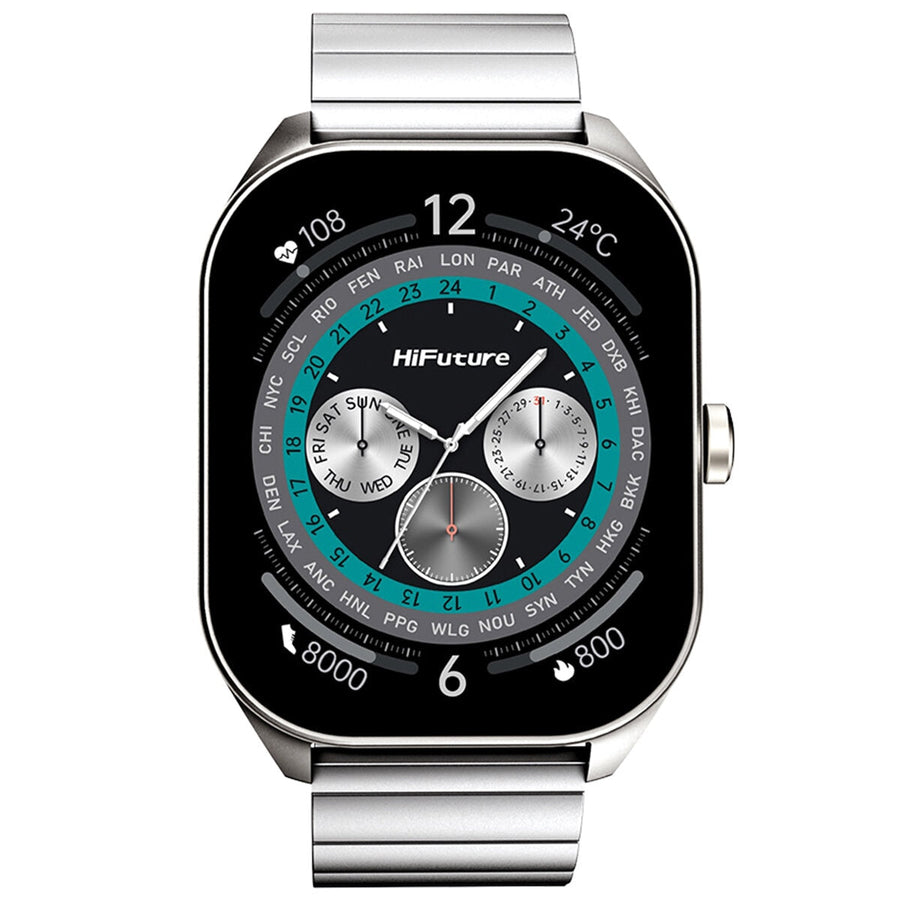 HiFuture Apex Smart Watch Sterling Silver APEX-SILVER - SuperSaverAU - view 1