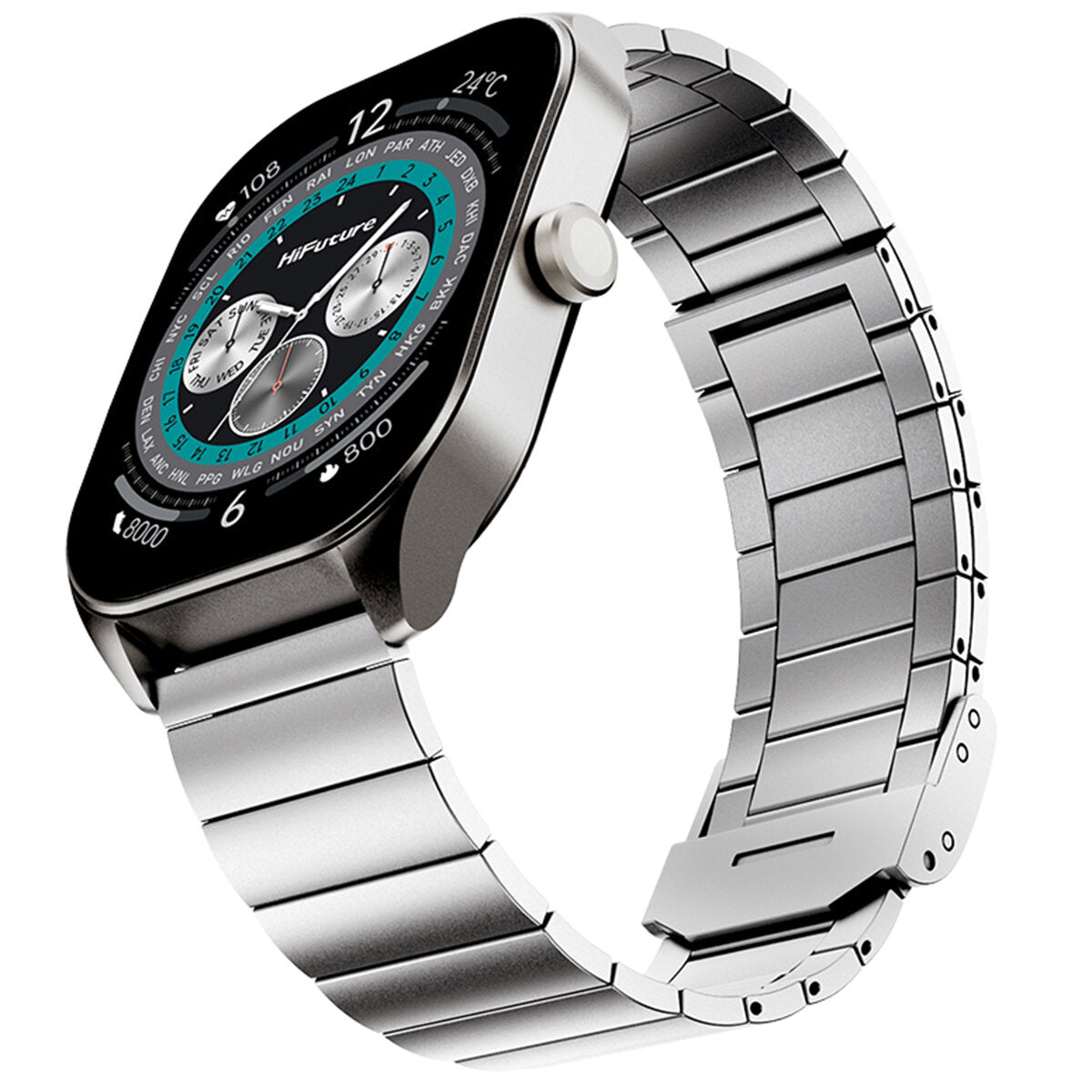 HiFuture Apex Smart Watch Sterling Silver APEX-SILVER - SuperSaverAU - view 2