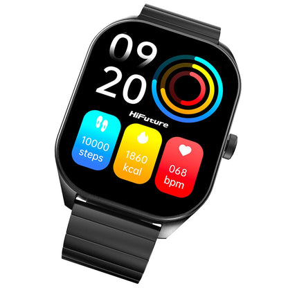 FutureGo Pro Smart Watch – Bluetooth Calling, 20-Day Battery, Black