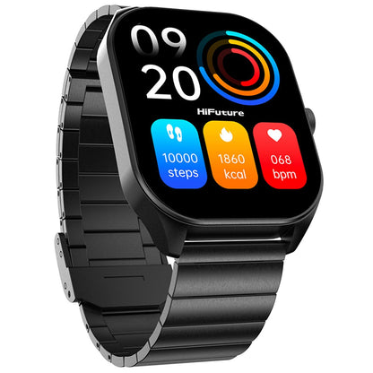FutureGo Pro Smart Watch – Bluetooth Calling, 20-Day Battery, Black