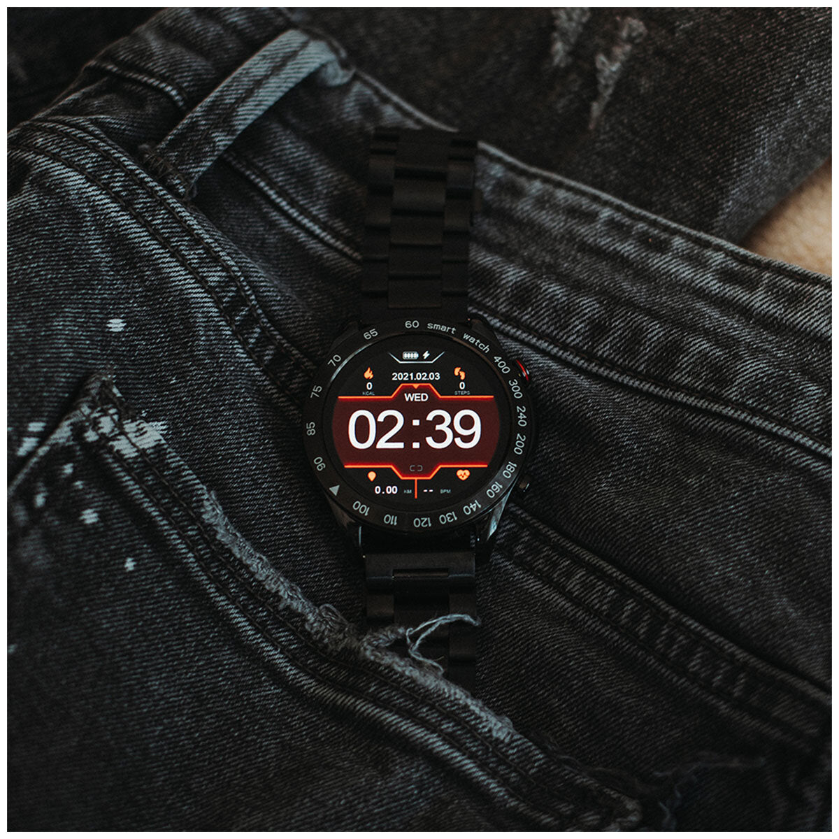 FutureGo Pro Smart Watch – Bluetooth Calling, 20-Day Battery, Black