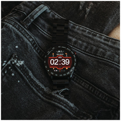 FutureGo Pro Smart Watch – Bluetooth Calling, 20-Day Battery, Black