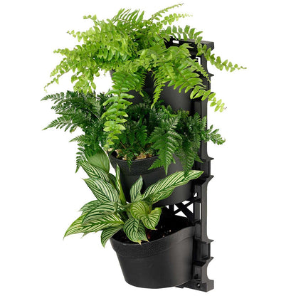 Maze TRI Vertical Garden With 4 Frames And 12 Pots