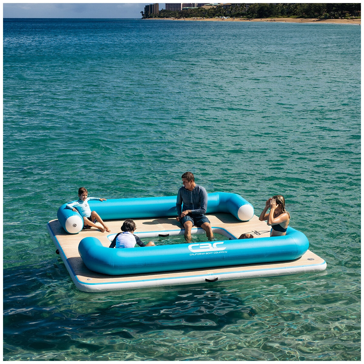 California Boat Company Inflatable Water Lounge 3.5M x 3.5M x 15.2cm