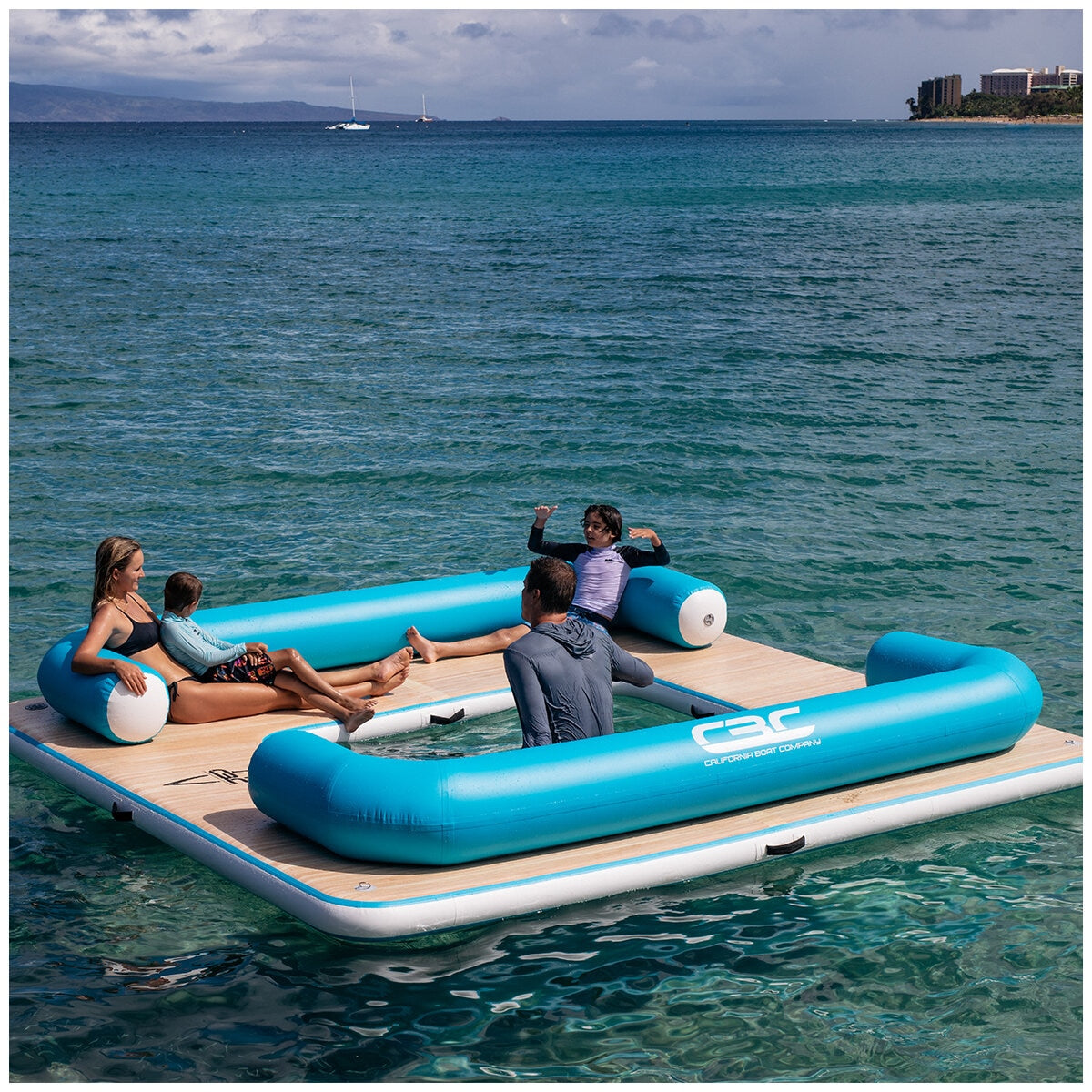 California Boat Company Inflatable Water Lounge 3.5M x 3.5M x 15.2cm