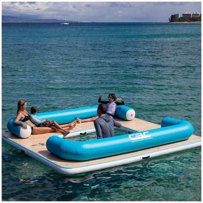 California Boat Company Inflatable Water Lounge 3.5M x 3.5M x 15.2cm