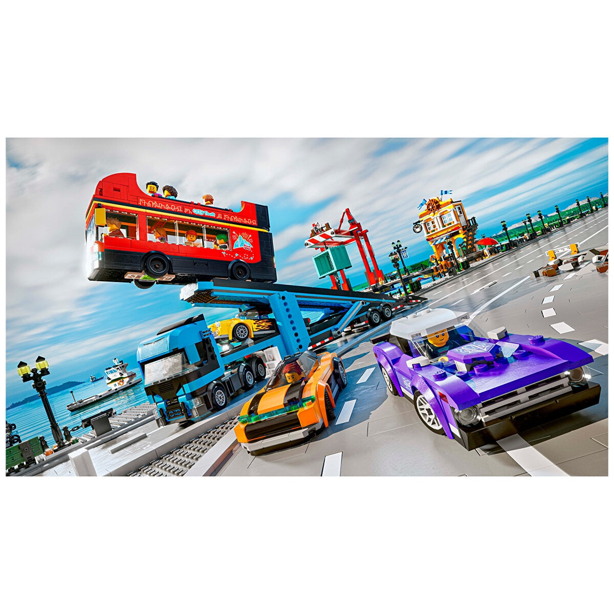 LEGO City Car Transporter Truck With Sports Cars 60408 - SuperSaverAU - view 7