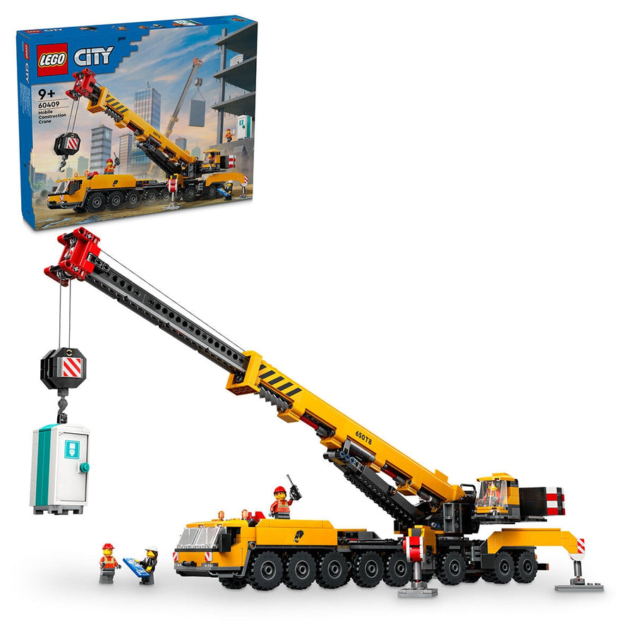 LEGO City Yellow Mobile Construction Crane 60409 - SuperSaverAU - view 1