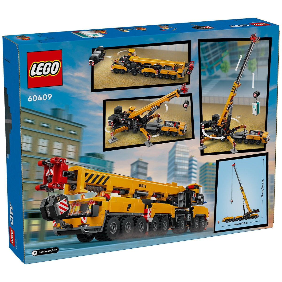 LEGO City Yellow Mobile Construction Crane 60409 - SuperSaverAU - view 10