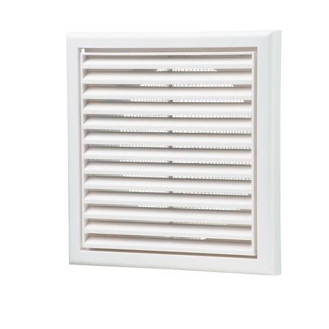 Blauberg 125mm White Square Fixed Grille - ABS Plastic - Easy Maintenance - SuperSaverAU - view 1
