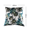 Mojo 45cm L.A. Palm White Polyester Cushion Cover