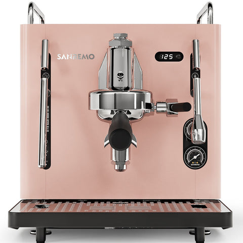 Sanremo Absolute Cube Manual Coffee Machine - E61 Group, 1.8L Tank, Pink Finish - SRPCB13A116L03