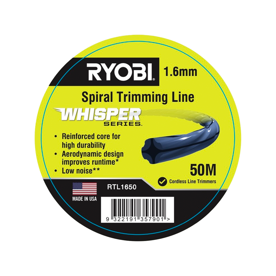 Ryobi Whisper Series Trimming Line - 1.65mm x 50m - Reduced Noise, Improved Runtime - SuperSaverAU - view 1