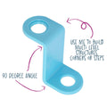 I Create Step Brackets 4 Pack - 90-Degree Angle - 165mm x 55mm - Blue - SuperSaverAU - view 4