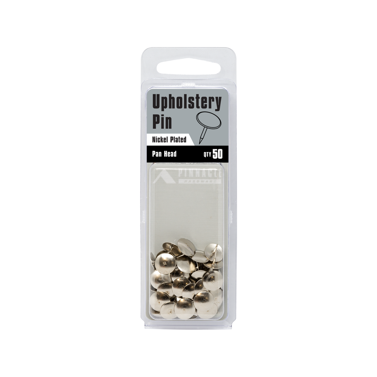 Pinnacle Upholstery Nails - Nickel Plated - 50 Pack - Sharp Pin Benefit - SuperSaverAU - view 2