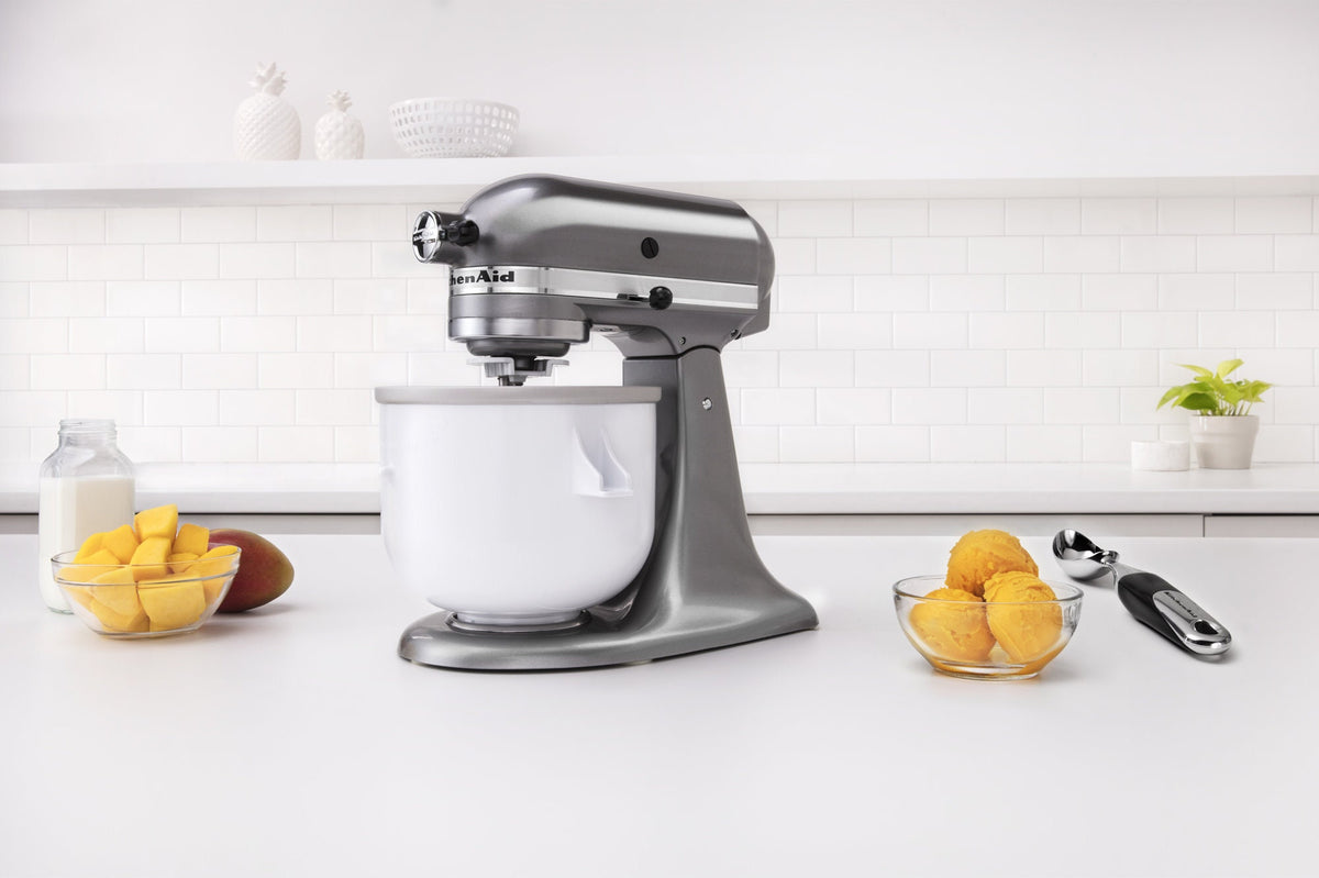 KitchenAid Ice Cream Bowl Attachment - White - Makes Up to 1.9L - Artisan Range - 90255