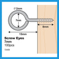 Everhang Screw Eye Hooks - 7mm - Steel - Easy to Install - SuperSaverAU - view 4