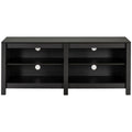 Zinus Camden 147cm TV Cabinet - Dark Brown - Open Shelving - Cord Ports - AU-UTOTV3-16E