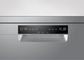 Haier 60cm Freestanding Auto Wash Dishwasher - 13 Place Settings - Silver - Soft Touch Controls - HDW13V1S1