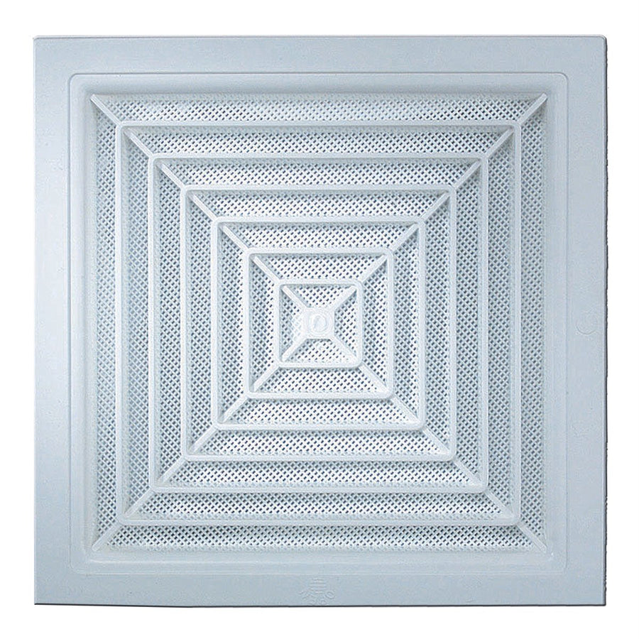 Haron Square Ceiling Vent - 320 x 320mm - White Plastic - Clean Finish - SuperSaverAU - view 1