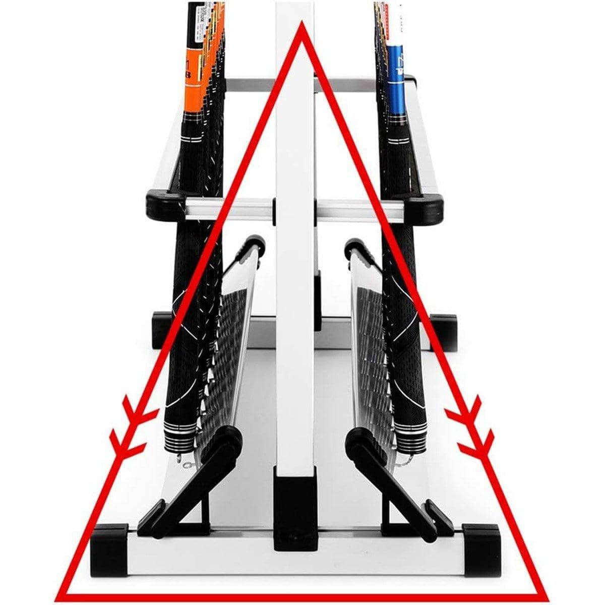 24 Hole Aluminium Alloy Fishing Rod Rack with EVA Foam Padding - view 4