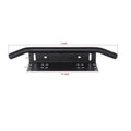 24 Inch (61 cm) Bull Bar Front Number Plate Mount Bracket with LED Light Holder, Black - view 4