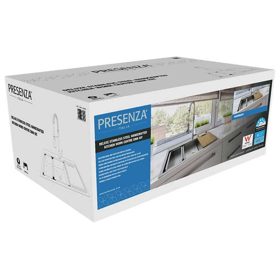 Presenza Deluxe Stainless Steel Kitchen Sink Kit QKA051 - SuperSaverAU - view 1