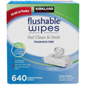 Kirkland Signature Flushable Wipes 2 x 640 Count - SuperSaverAU - view 4