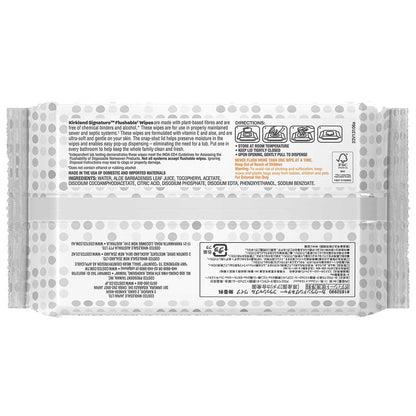 Kirkland Signature Flushable Wipes 2 x 640 Count