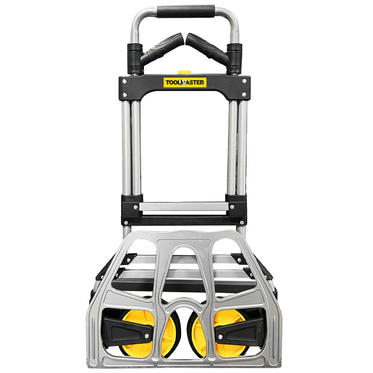 Toolmaster Hand Truck Trolley – Heavy-Duty Folding Dolly Cart with Pneumatic Wheels for Easy Transport