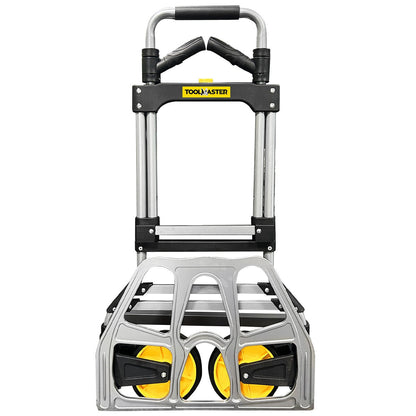 Toolmaster Hand Truck Trolley – Heavy-Duty Folding Dolly Cart with Pneumatic Wheels for Easy Transport