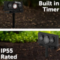 Arlec 4 Outlet Outdoor Powerboard with Timer - 1.8m - Dark Grey - Weatherproof - SuperSaverAU - view 4
