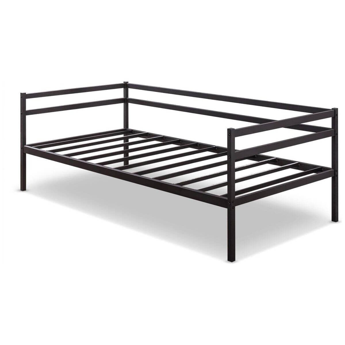 Zinus Metal Daybed Frame - Black Steel Finish, 2-in-1 Seat and Single Bed - AU-MRDB-39