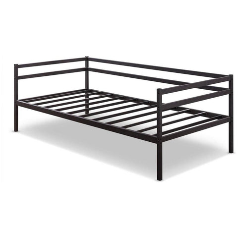 Zinus Metal Daybed Frame - Black Steel Finish, 2-in-1 Seat and Single Bed - AU-MRDB-39