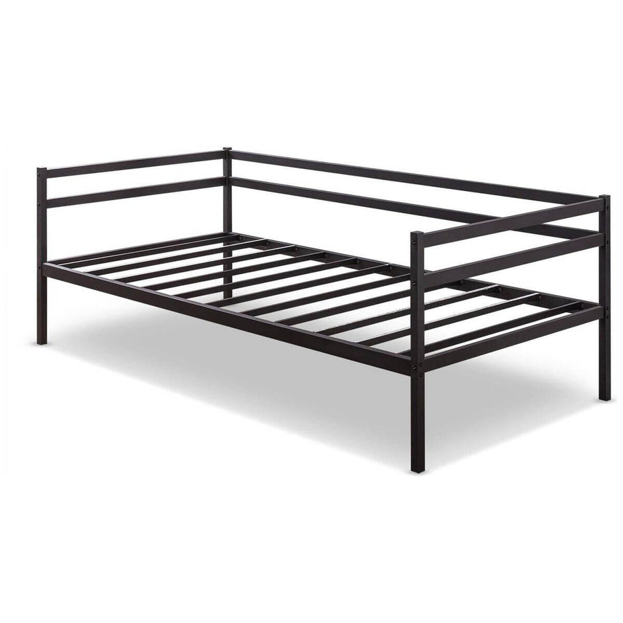 Zinus Metal Daybed Frame - Black Steel Finish, 2-in-1 Seat and Single Bed - AU-MRDB-39
