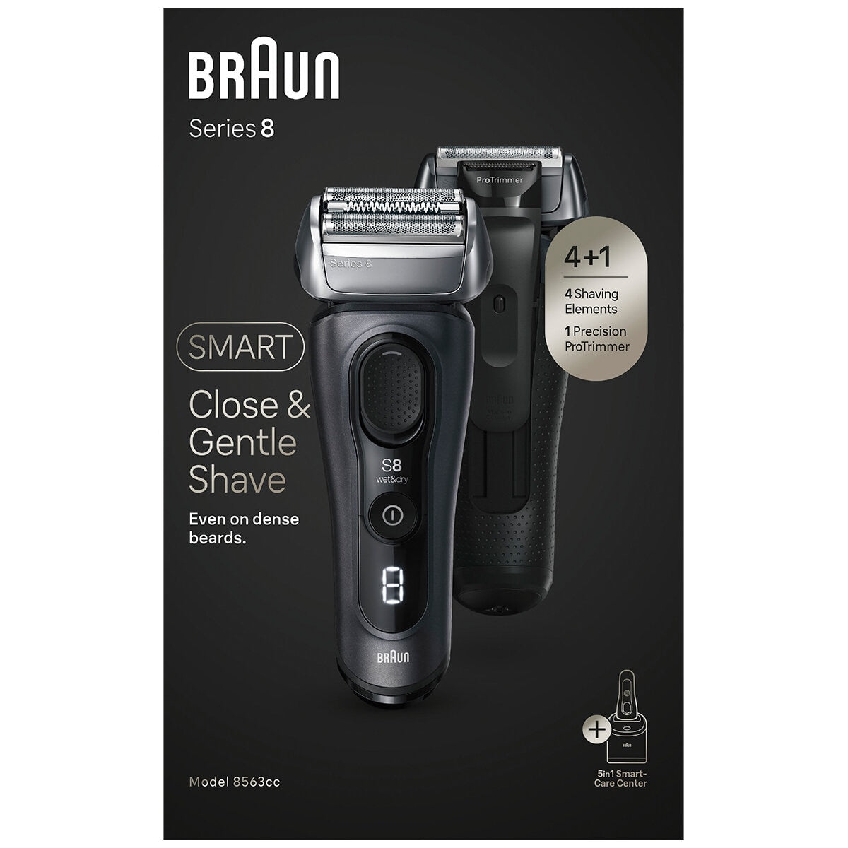 Braun Series 8 Shaver For Men 5 In 1 Smartcare 8563cc - SuperSaverAU - view 3