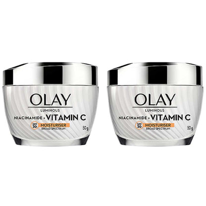 Olay Luminous Niacinamide And Vitamin C Moisturiser SPF30 50g Brightening Dark Spots & Uneven Skin Tone