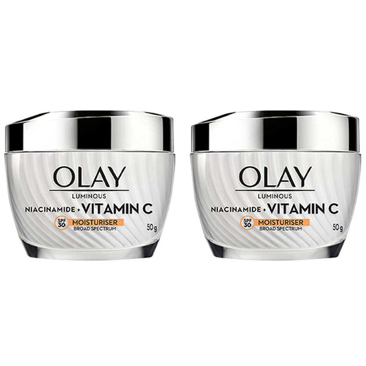Olay Luminous Niacinamide And Vitamin C Moisturiser SPF30 50g Brightening Dark Spots & Uneven Skin Tone