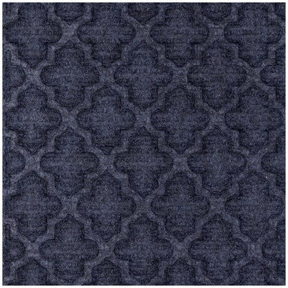 STEPGUARD Door Mat 61cm x 91cm Charcoal Cobalt  Blue