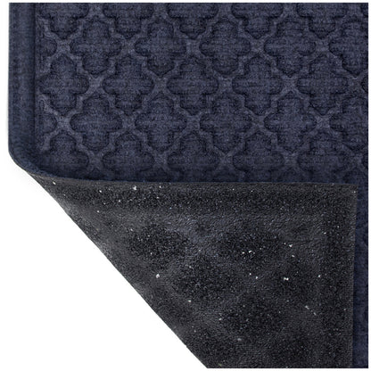 STEPGUARD Door Mat 61cm x 91cm Charcoal Cobalt  Blue