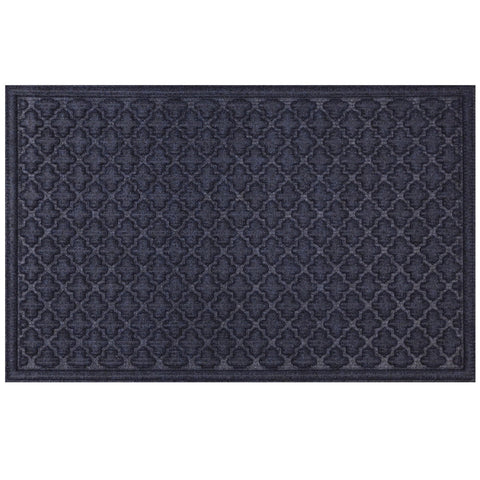 STEPGUARD Door Mat 61cm x 91cm Charcoal Cobalt  Blue - SuperSaverAU - view 1