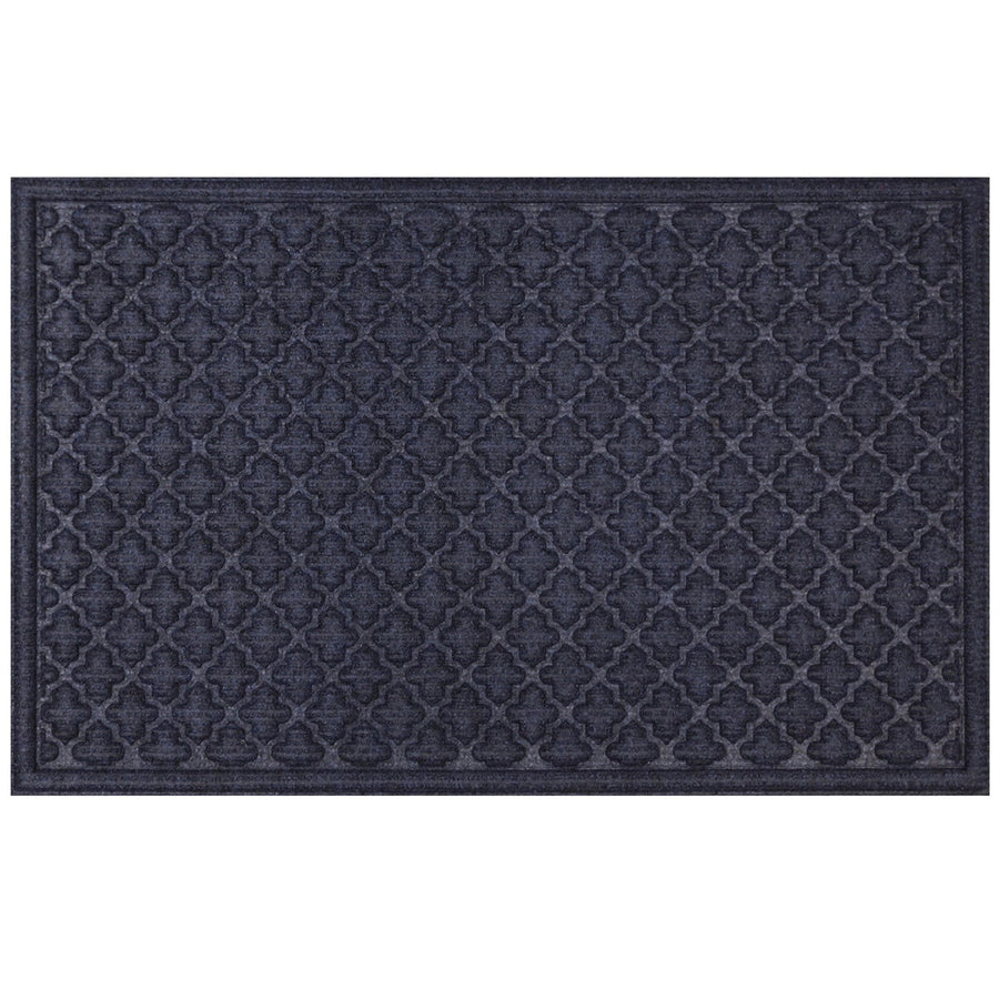 STEPGUARD Door Mat 61cm x 91cm Charcoal Cobalt  Blue - SuperSaverAU - view 1