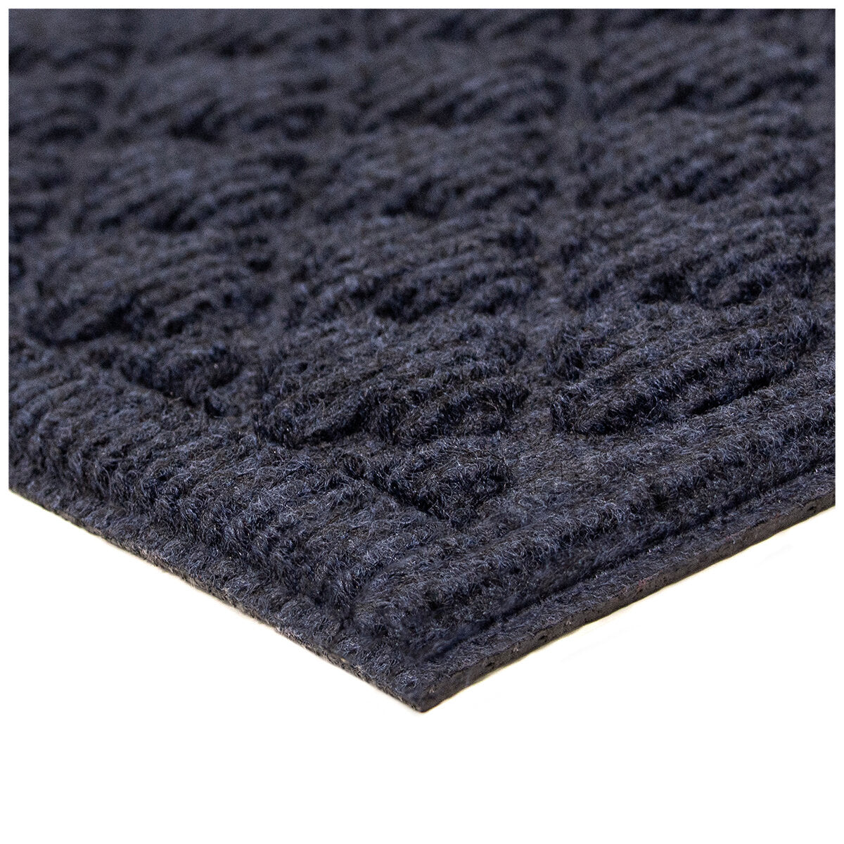 STEPGUARD Door Mat 61cm x 91cm Charcoal Cobalt  Blue