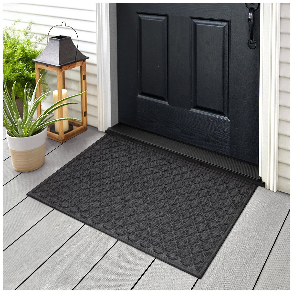 STEPGUARD Door Mat 61cm x 91cm Charcoal  Grey