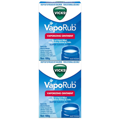 Vicks VapoRub 2 x 100g - SuperSaverAU - view 2