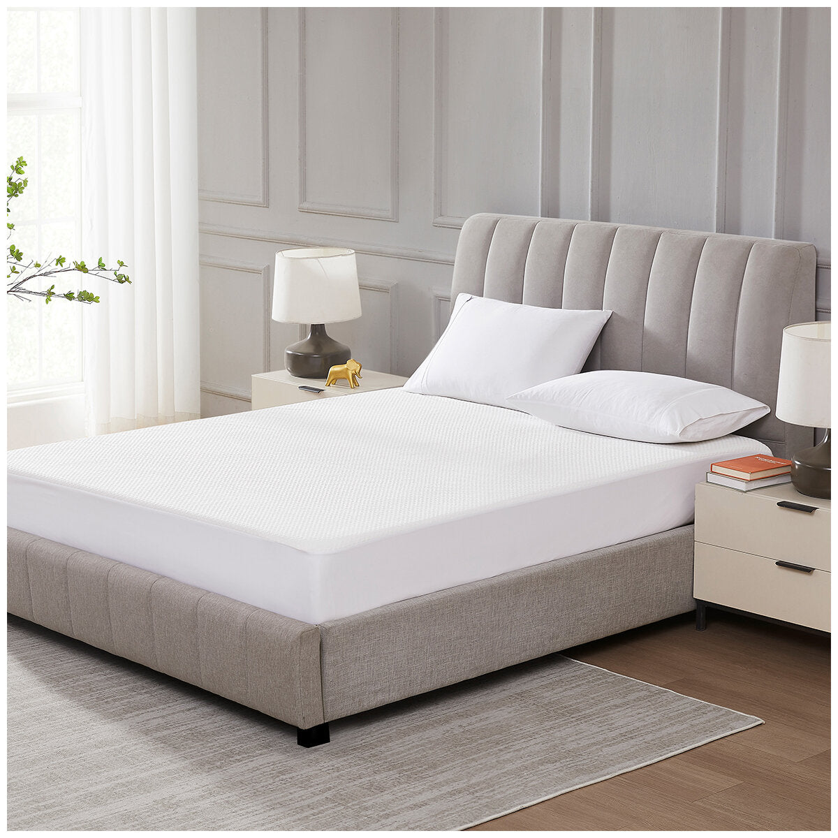 Tommy Bahama ComfortOne Mattress Protector Queen - Hypoallergenic, Waterproof, Cooling - SuperSaverAU - view 2