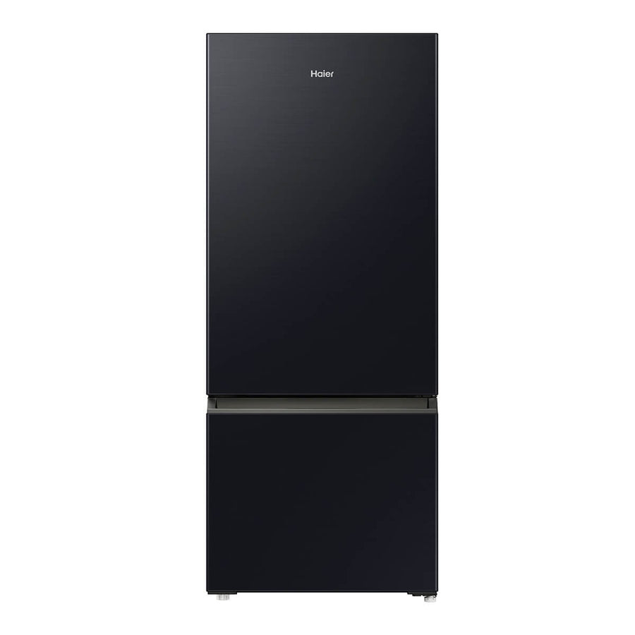 Haier 433L Bottom Mount Fridge - Black, Fingerprint Resistant, 5.5 Star Energy - HRF420BC